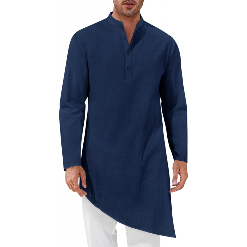 Kurta Men Cotton - Robe Kaftan pour Hommes, Thobe en