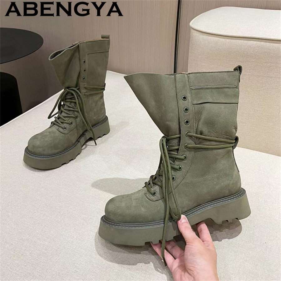 Ethnic Fashion Week - Ouvert haut à lacets Punk bottes