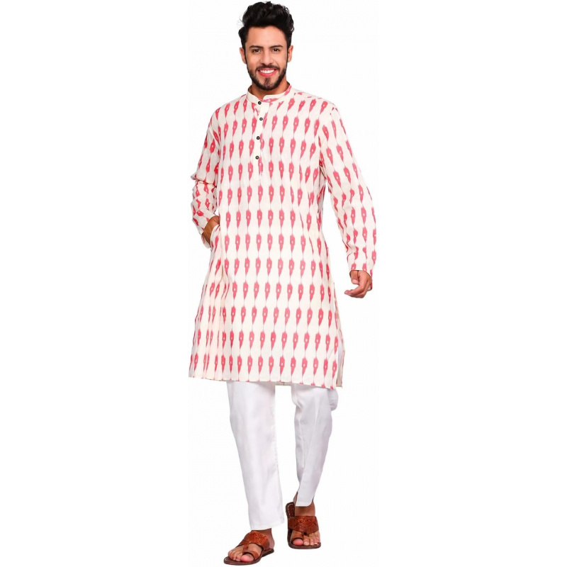 Kurta Men Cotton - Ensemble Kurta Pyjama Homme en Coton
