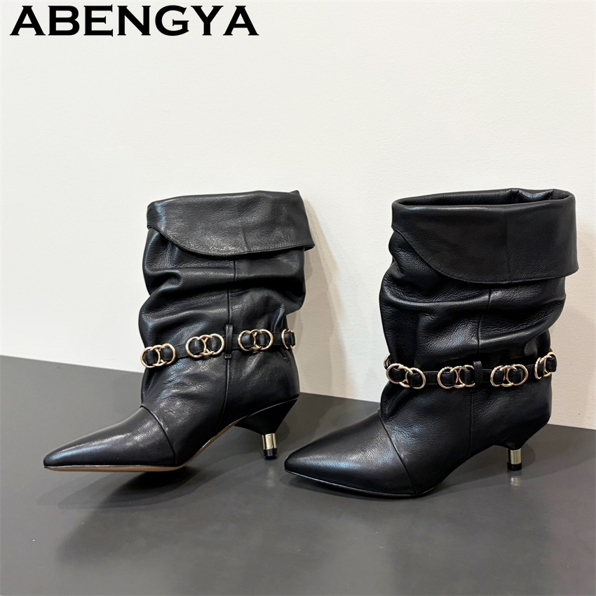 Ethnic Fashion Week - Bottines Chelsea à talon chaton en