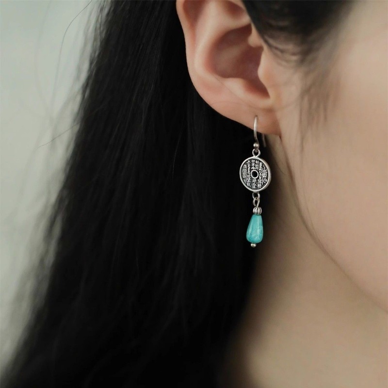 Ethnic Fashion Co In - Boucles d'oreilles en argent Sterling 925,