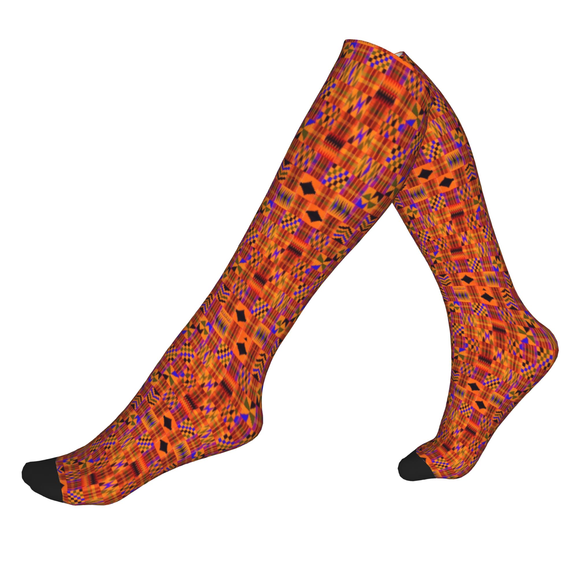 African Ankara Print - Chaussettes Kawaii imprimées ethniques tribales Ankara