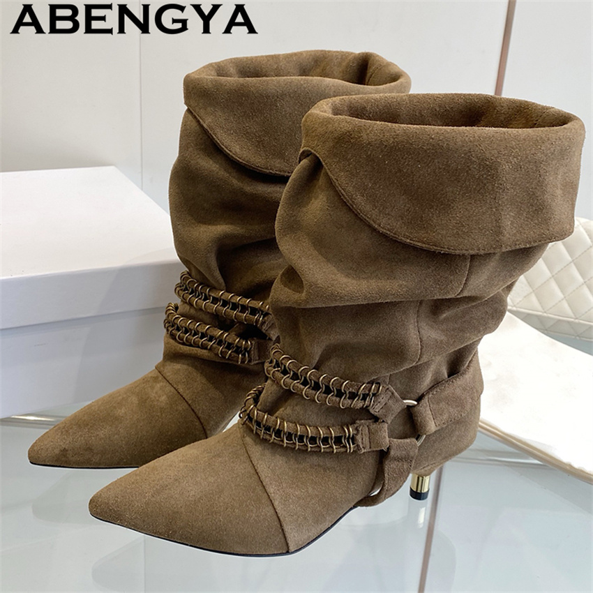 Ethnic Fashion Week - Bottines Chelsea en daim et cuir