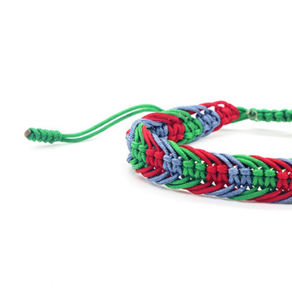 Ethnic Fashion Meaning - Bracelet tressé fait main, ajustable, symbole