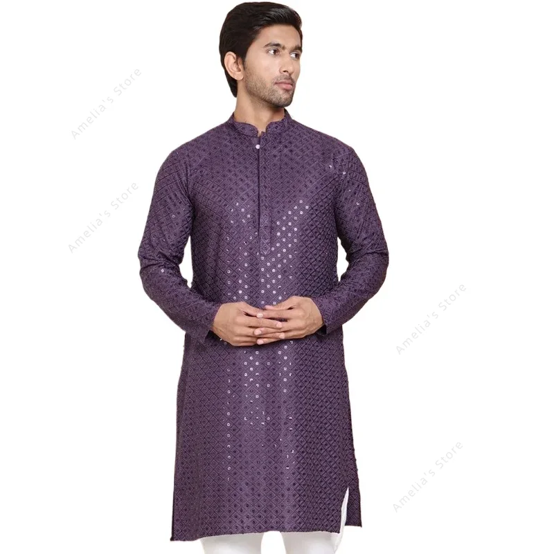 Tunique Kurta indienne en coto - Kurta Men Cotton avis et prix