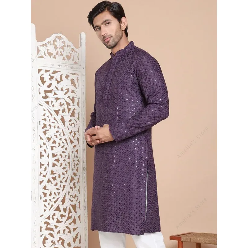 Tunique Kurta indienne en coto - Kurta Men Cotton avis et prix