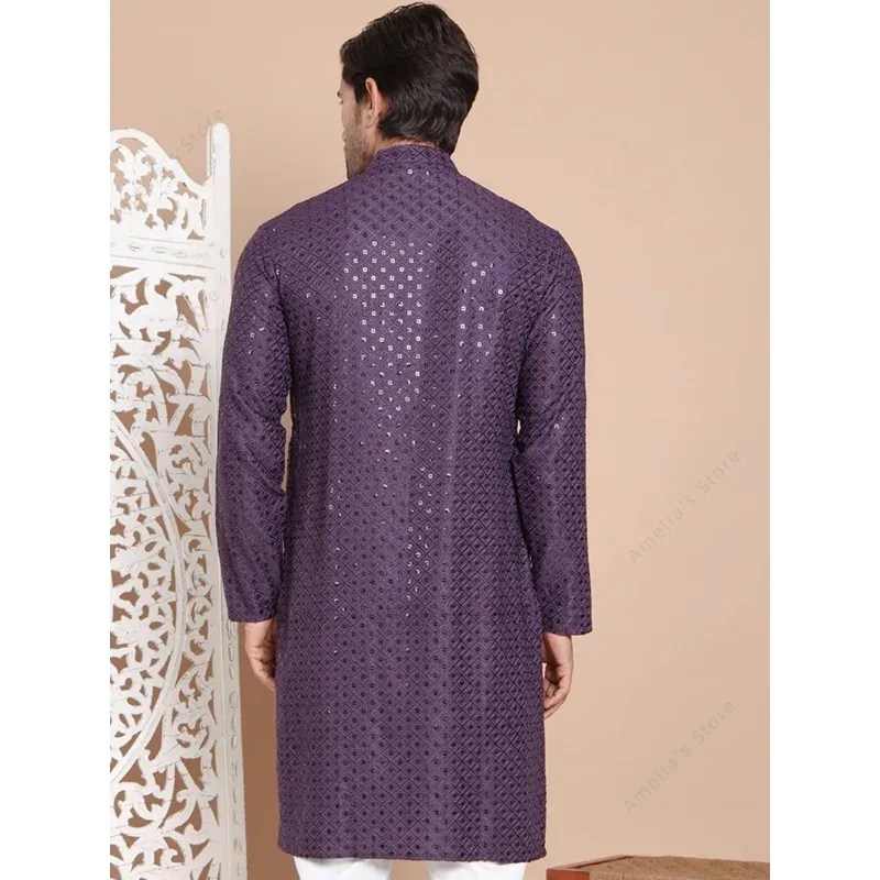 Tunique Kurta indienne en coto - Kurta Men Cotton avis et prix