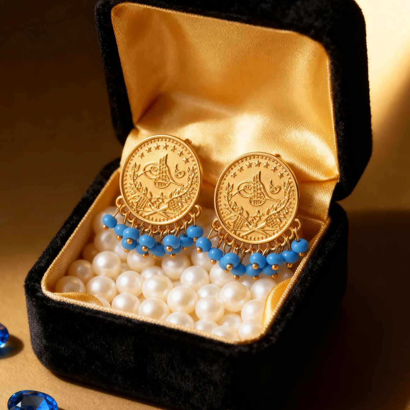 Boucle d'oreille pièce turque  - Ethnic Fashion Co In avis et prix