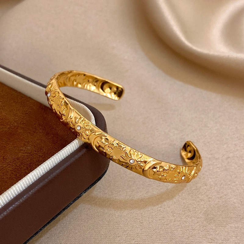 Bracelet manchette ouvert liss - Ethnic Chic Fashion avis et prix