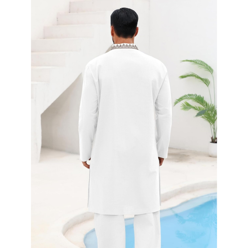 Chemise Kaftan Thobe en coton  - Kurta Men Cotton avis et prix