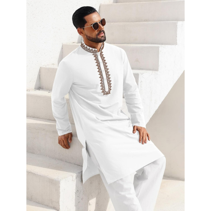 Chemise Kaftan Thobe en coton  - Kurta Men Cotton avis et prix