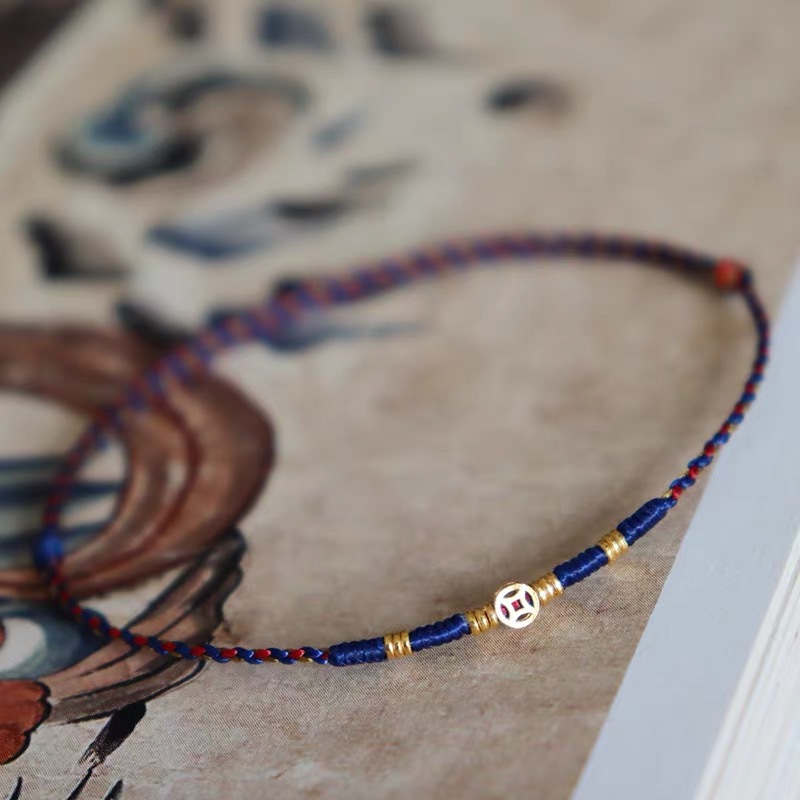 Bracelet tissé pièce de monnai - Ethnic Fashion Co In avis et prix