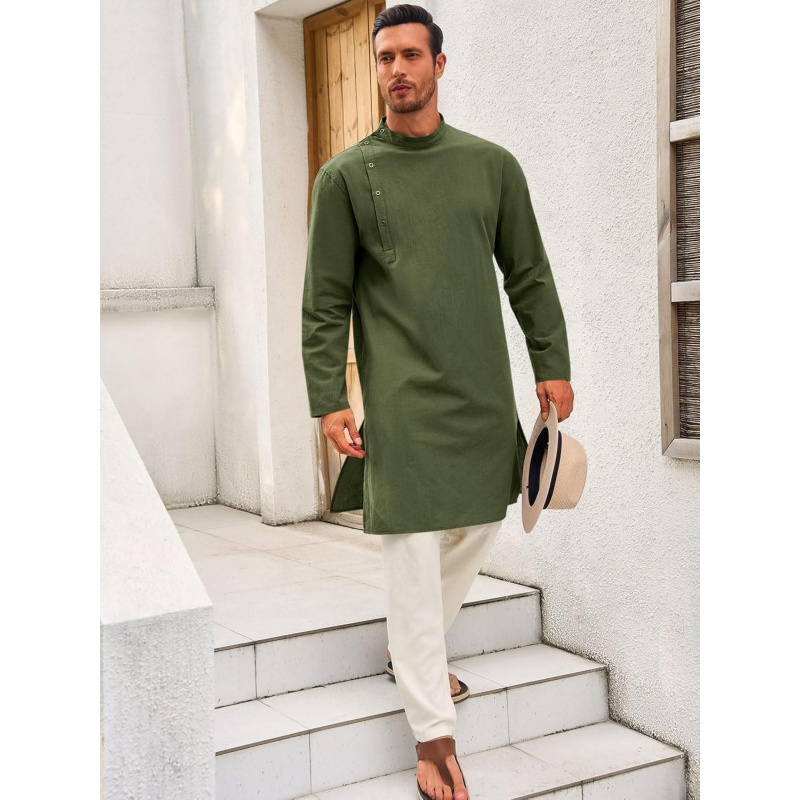Kaftan pour homme, robe longue - Kurta Men Cotton avis et prix