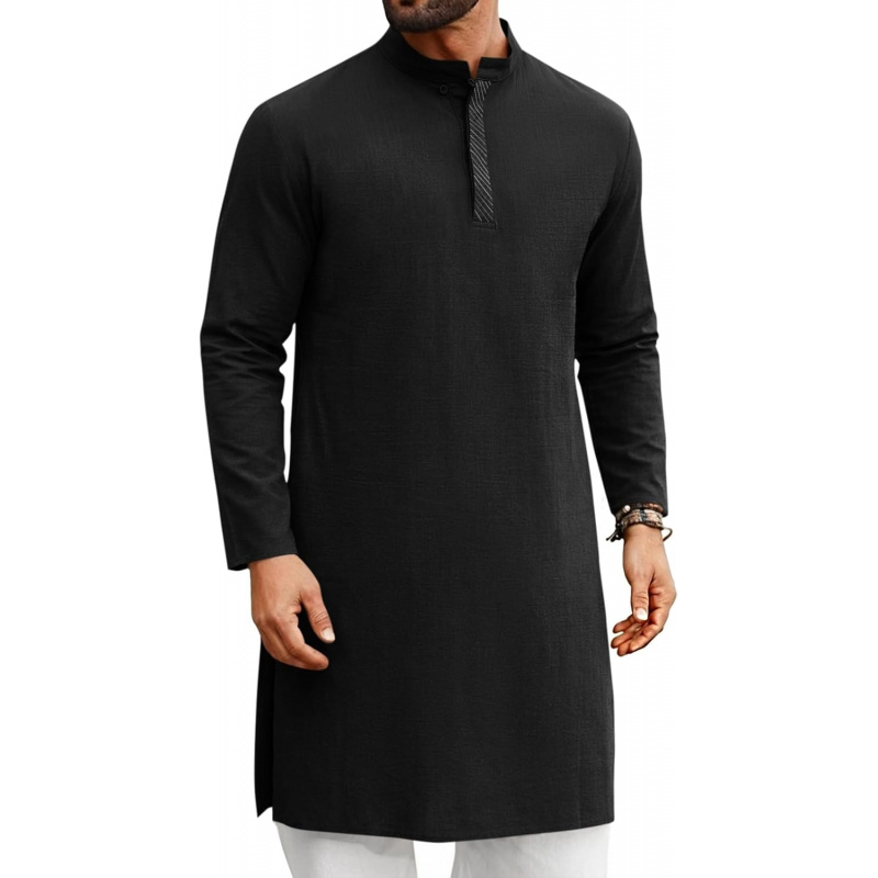 Chemises Henley décontractées  - Kurta Men Cotton avis et prix