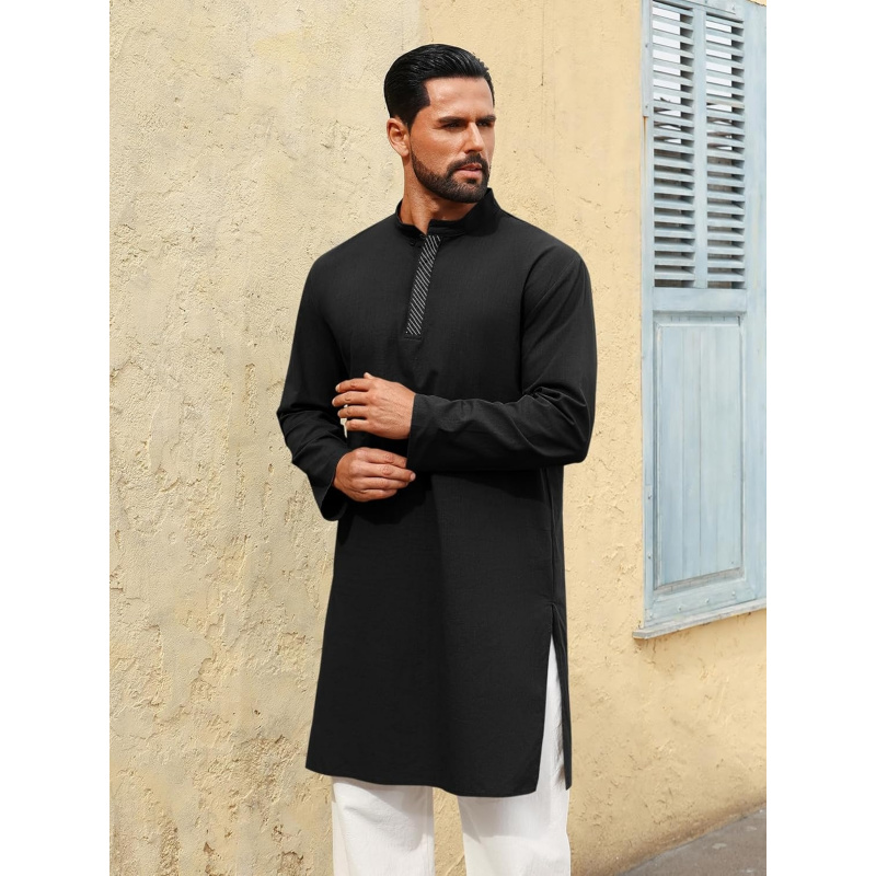 Chemises Henley décontractées  - Kurta Men Cotton avis et prix