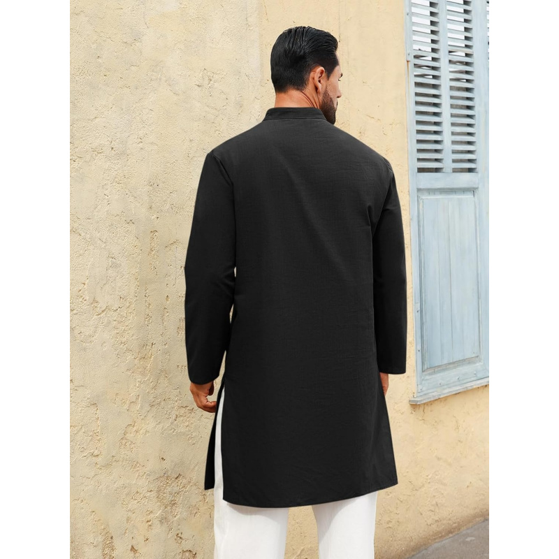 Chemises Henley décontractées  - Kurta Men Cotton avis et prix